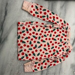 Hanna Andersson Cranberry print on a blush background